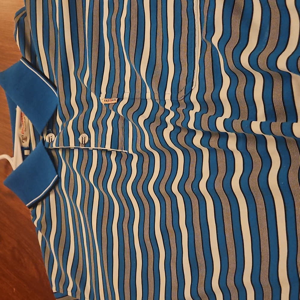 Vintage Jianhong P.K Collection Striped Polo Shirt Dadcore Polo Club